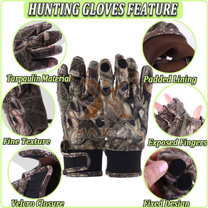 Gants de chasse en polyester imperméables et antidérapants fabriqués au Pakistan, service OEM personnalisé, utilisation en extérieur, faible MOQ - Product Image 2
