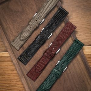 Genuine Lizard Leather <b>Watch</b> Strap Manufacturer Custom Handmade Fine Grain Durable Water Resistant Export Quality 18MM|20MM|22MM - Product Image 3