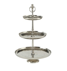 Support à gâteau en métal au design classique de la meilleure qualité avec deux pneus Accessoires de cuisine Plateau à gâteaux - Product Image 6
