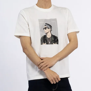 New <b>Design</b> Luxury Quality Cotton Loose Fit Little Drop Shoulder <b>Brand</b> Blank Men T Shirt Oversized - Product Image 1