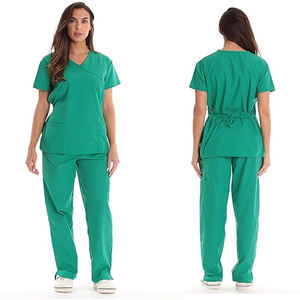 Batas de laboratorio desechables para Hospital, uniformes médicos de enfermera de algodón Unisex personalizados con logotipo, uniformes de enfermería - Product Image 5