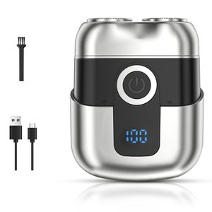 Mini Afeitadora Eléctrica Recargable por USB para Hombre, Silenciosa, Portátil, con Pantalla LCD y Función de Lavado, Ideal para Viajes - Product Image 2
