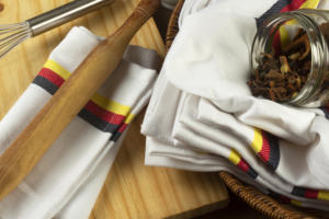 ผ้าลินินไมโครไฟเบอร์สำหรับร้านอาหารเด็กผ้าฝ้าย100% สีเขียวแห้งเร็วสำหรับบ้านชายหาดรถบ้าน - Product Image 3