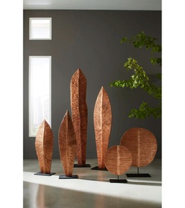 Feuille Sculpture Élégant Artistique Table Objet Superbe Décor À La Maison Déclaration Pièce Pour Salon Bureau Affichage - Product Image 3