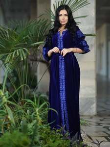 Vestido largo de estilo ucraniano para mujer, manga larga, bordado, a la moda - Product Image 4