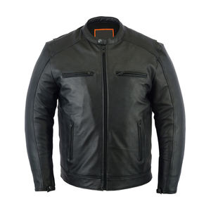 Chaquetas de Cuero para Hombre, Nuevas, a la Moda, de Otoño, de Gamuza, de Color Sólido, Diseño Popular, Chaqueta de Cuero Casual Masculina en Venta - Product Image 5