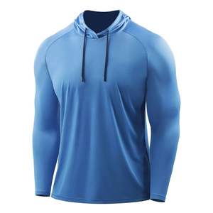 Camisa con capucha de manga larga ligera atlética de alta calidad con diseño personalizable Camisa con capucha de manga larga ligera atlética para hombre - Product Image 4