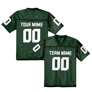 Más tamaño personalizado impresión cuello redondo caída hombro retro fútbol Jersey gran oferta 100% malla retro fútbol americano Jersey - Product Image 4