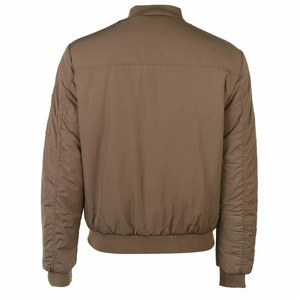 Blouson aviateur léger pour homme en toutes saisons avec intérieur chaud et col montant, logo avant, streetwear à coque fine - Product Image 2
