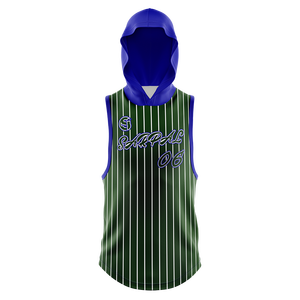 Unisex Heavyweight 100% Cotton <b>Sleeveless</b> <b>Hoodie</b> High Quality Streetwear For <b>Men</b> Customizable With Logo Embroidered For Winter - Product Image 1