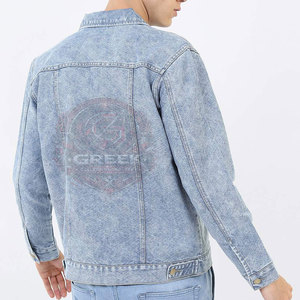 Veste en jean pour homme en coton avec logo personnalisé sur le devant, respirante, pour l'extérieur, vente en ligne en gros - Product Image 4