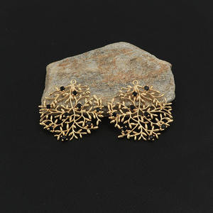 Pierre précieuse d'onyx noir faite à la main avec composants de jeu de broches résultats de boucle unique pour les conceptions de bijoux vintage pendentifs de mode breloques - Product Image 3