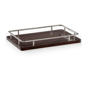 Plateaux de service de luxe à motif gaufré pour la décoration de table, avec design personnalisé pour les mariages et autres occasions - Product Image 2