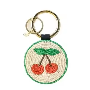 Elegante llavero bordado con cuentas a mano Diseño único Cuentas de semillas Llaveros Patrón floral con aceptar diseño personalizado - Product Image 2