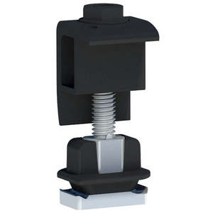 Ironridge Aire Lock End Negro 30-40mm Sistema de Montaje Solar Producción Estadounidense AE-END-01-B1-US - Product Image 1