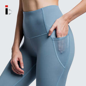 Fashion Custom Gym Fitness Wear Breathable Mesh Custom Yoga Pants <b>Pockets</b> Yoga <b>Leggings</b> for Women 2023/2024 - Product Image 1