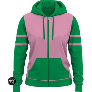 Ropa de calle de gran tamaño mejor hecha de Jersey de color sólido para hombre 100% algodón orgánico cremallera completa DST AKA Sudadera con capucha - Product Image 5