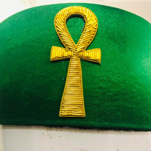 Ensemble d'ornements maçonniques personnalisés Col et casquette de tablier avec symboles brodés - Product Image 2