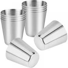 Verres à liqueur en acier inoxydable de qualité supérieure pour le vin et le bar produit purement fait à la main en métal avec taille personnalisée - Product Image 2