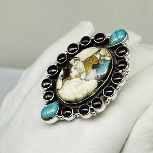 Cuivre Turquoise Bague Bague Faite À La Main Bague En Argent 925 Bague En Argent Sterling Bague De Mode Bague Bohème Designer Bague Idées Cadeaux - Product Image 6