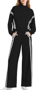 Conjunto de Dos Piezas de Sudadera con Capucha y Pantalones Deportivos de Algodón 100%, Transpirables, Talla Grande, Unisex, para Otoño e Invierno - Product Image 6