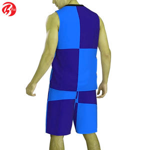 Tissu en polyester de qualité supérieure Les hommes portent des ensembles d'uniformes de basket-ball Ensembles de vêtements de basket-ball respirants pour adultes - Product Image 6