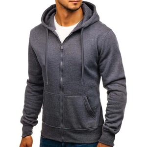Nouveaux sweats à capuche d'hiver pour hommes, brodés, à manches courtes, décontractés, couleur unie, 100% coton molletonné - Product Image 5