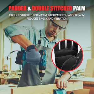 ถุงมือหนังสังเคราะห์ระบายอากาศสำหรับผู้ชายที่ใส่ใจแฟชั่นใช้งานได้นาน - Product Image 5