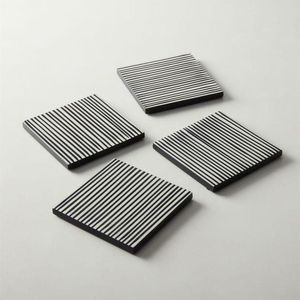 Sous-verres en bois d'exportation directe tapis vaisselle personnalisée tapis et tampons sous-verres de Table de mariage bureau café salle à manger - Product Image 1