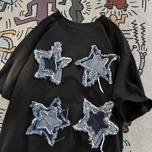 Camiseta Personalizada para Hombre, Lavado Ácido, Poliéster/Algodón, Corte Regular, Talla Grande, Diseño Vintage, Impresión de Logotipo con Serigrafía - Product Image 2