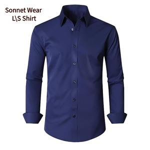 Camisa Casual Entallada 100% Poliéster para Hombre, Ropa a Cuadros Transpirable - Product Image 2