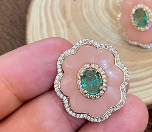 Simple superbe qualité argent polonais boucles d'oreilles vêtements traditionnels fête mariage fonction porter Collection pour les femmes et les filles - Product Image 2