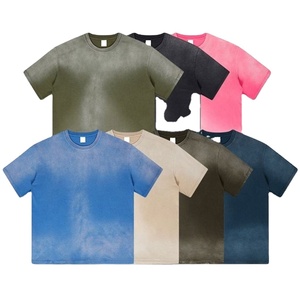 T-shirt pour homme de haute qualité, délavé à l'acide, best-seller, streetwear, tissu 100% coton jersey, t-shirt pour homme, couleur unie, pour adulte, en vente - Product Image 3