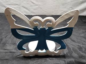 Portavelas de Aluminio Hechos a Mano con Forma de Animales en Color Blanco Liso de Sonnet Decor para Decoración del Hogar y Ocasiones Navideñas - Product Image 3