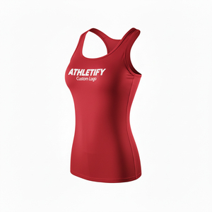 Camiseta Deportiva de Secado Rápido para Mujer, Estilo Racerback, para Gimnasio, Fitness, Yoga, Ropa Deportiva, Chaleco para Correr, Prenda Cómoda para Mujer - Product Image 1