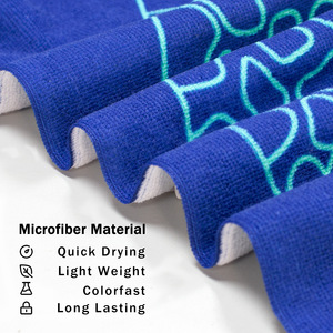 Toalla de Playa de Microfibra Suave, Ecológica, de Secado Rápido y Súper Absorbente, para Todas las Temporadas, con Estampado Colorido Personalizado de la Marca <span class=keywords><strong>Lenna</strong></span> - Product Image 4