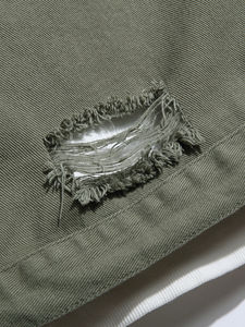 Chaqueta Vaquera de Primavera de Alta Calidad para Hombre, Cuello Alto Personalizado, Bolsillo con Solapa, Estilo Urbano, Diseño Desgastado y Roto, Fabricante Directo - Product Image 6