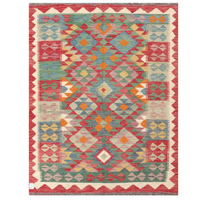 Tapis Kilim Maimana Afghanistan 196 X 147 cm pour la décoration intérieure - Product Image 1
