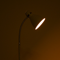BEL AIR HOME Megara 155 cm Lampadaire en métal blanc avec douille E-27 pour éclairage élégant Polyvalent et élégant