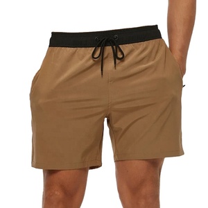 Short de plage décontracté à séchage rapide pour homme avec fermeture élastique Short de bain avec poches zippées et doublure en maille - Product Image 1