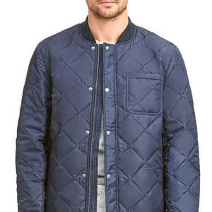 Chaqueta acolchada ligera de alta calidad para hombre, diseño único, cuello con capucha, colores personalizados, lona para invierno, precio al por mayor barato - Product Image 5