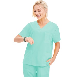 Personalizable mujer Top Scrub traje de moda médico enfermería Jogger Scrubs Hospital uniformes conjuntos para mujeres - Product Image 2