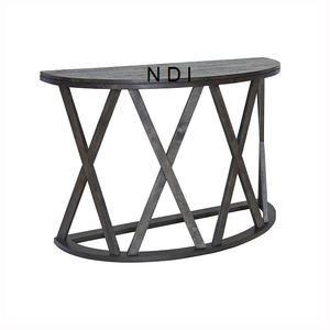 En bois avec table centrale en métal pour la décoration de meubles dernière conception Table centrale de finition décorative incurvée à la main - Product Image 6