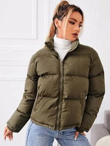 2025 nuevo estilo de moda chaqueta acolchada para mujer precio al por mayor chaqueta de burbujas de invierno abrigo para mujer - Product Image 3