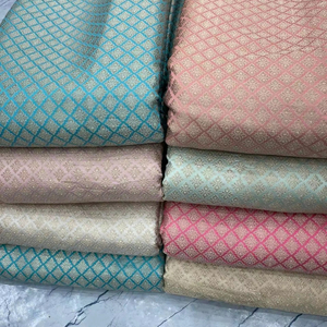 Elegante tela de brocado Jacquard de alta densidad con estampado de seda Paisley diseños florales para traje de boda bolso vestido ropa de moda - Product Image 1