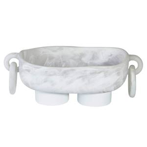 Cuenco oblongo con patas de resina con anillos Cuenco de resina negra en línea al mejor precio Tamaño de producto personalizado Hecho EN LA India - Product Image 2