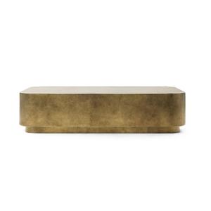Nueva tendencia, mesa de centro de latón de Metal para sala de estar de estilo europeo, acabado dorado, mesa central de baja altura redonda para dormitorio - Product Image 6