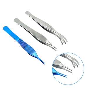 Pinzas Oftálmicas Premium de Acero Inoxidable, Instrumentos Quirúrgicos Oculares, Herramientas de Microcirugía Finas y Dentadas, Dispositivo Reutilizable de 10 cm - Product Image 1