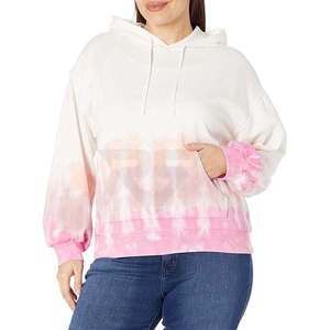 Diseño personalizado Nueva llegada 2023 personalizado de manga larga Tie Dye Hoodie Top Mujeres Oversize Style Tie Dye Hoodie - Product Image 1