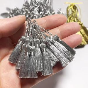 Materiales para Manualidades de Marcapáginas y Joyería con Borlas de Seda Dorada y Plateada, Flecos, Cordones y Lazos para Prendas y Textiles para el Hogar - Product Image 5